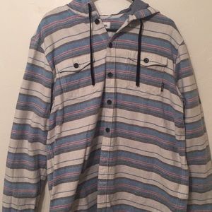 Billabong flannel hoodie